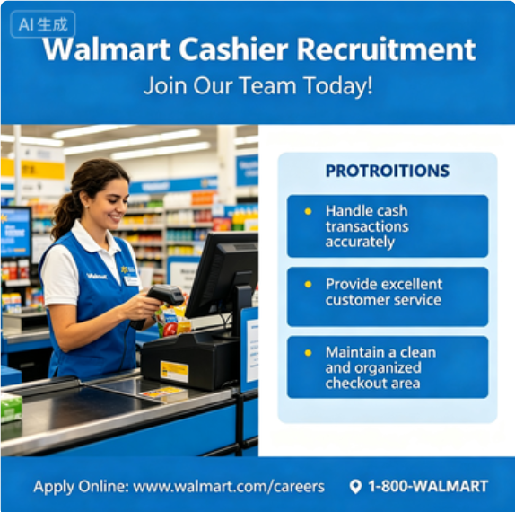Walmart Cashier Recruitment