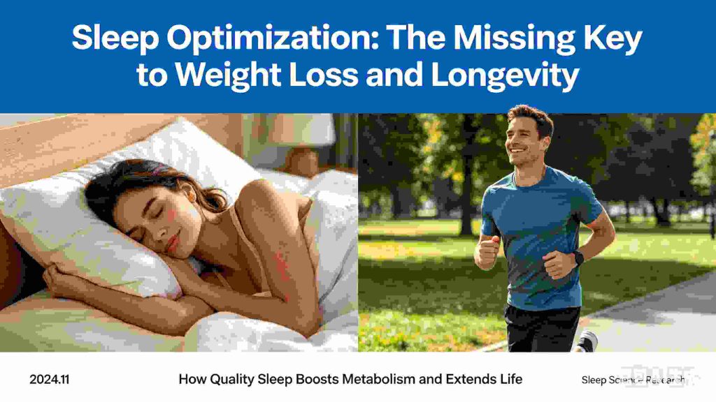 Sleep Optimization: The Missing Key to Weight Loss and Longevity